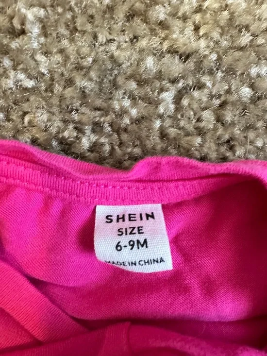 SHEIN Hot Pink Cat Graphic Two-Piece Pajama Set - Picture 3 of 4